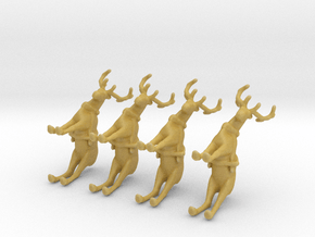 Reindeer Standing Small w/Harness in Tan Fine Detail Plastic: 1:160 - N