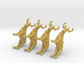 Reindeer Standing Small w/Harness in Tan Fine Detail Plastic: 1:220 - Z