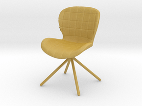 Miniature OMG Chair - Zuiver  in Tan Fine Detail Plastic: 1:12