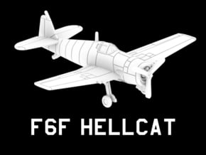 F6F Hellcat in White Natural Versatile Plastic: 1:220 - Z