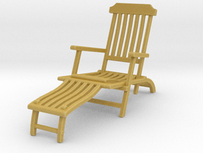 Deck Chair various scales in Clear Ultra Fine Detail Plastic: 1:100
