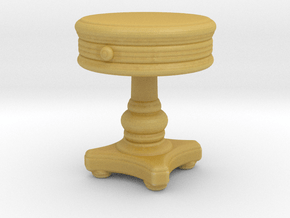 Miniature Sonoma Round Side Table  in Tan Fine Detail Plastic: 1:48 - O