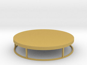Miniature Nicholas Marble Round Table 2 - RH in Tan Fine Detail Plastic: 1:12