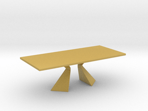 Miniature Prora Dining Table - Bonaldo in Tan Fine Detail Plastic: 1:24