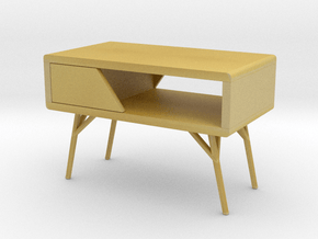 Miniature MIMI Oak Console Table -  Emodi in Tan Fine Detail Plastic: 1:12