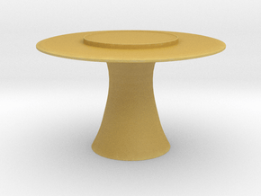 Miniature Katoucha Center Table - Jacques Garcia in Tan Fine Detail Plastic: 1:12