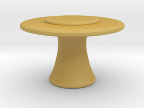 Miniature Katoucha Center Table - Jacques Garcia in Tan Fine Detail Plastic: 1:48 - O