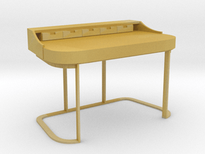 Miniature Baxter Yves Desk - Baxter in Tan Fine Detail Plastic: 1:12