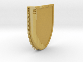 Left-handed Chainshield in Tan Fine Detail Plastic: Small