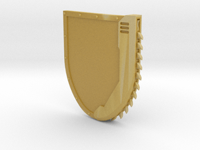 Right-handed Chainshield in Tan Fine Detail Plastic: Small