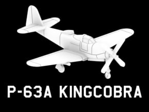 P-63A Kingcobra in White Natural Versatile Plastic: 1:220 - Z