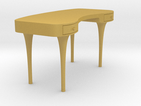 Miniature Riga Table - Cappellini  in Tan Fine Detail Plastic: 1:12
