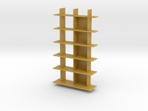 Miniature Alliteration Bookcases - Ligne Roset in Tan Fine Detail Plastic: 1:12
