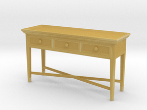 Miniature Console Table 3 Drawers - Dantone Home in Tan Fine Detail Plastic: 1:12