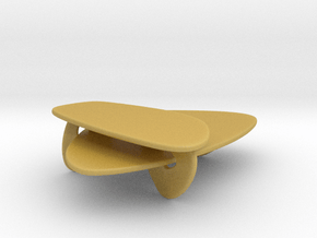 Miniature Coffee Table Tama - Walter Knoll in Tan Fine Detail Plastic: 1:12