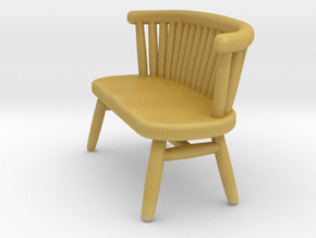 Miniature Ercol Love Seat - Ercol in Tan Fine Detail Plastic: 1:24