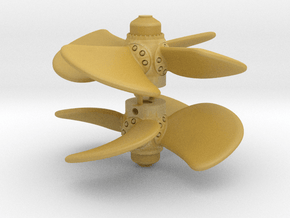 AHTS CPP propeller (2pcs) in Tan Fine Detail Plastic: 1:100