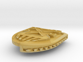 Right-handed Chainshield (Blood God design) in Tan Fine Detail Plastic: Small