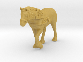 Draft Horse w/Harness in Tan Fine Detail Plastic: 1:87 - HO