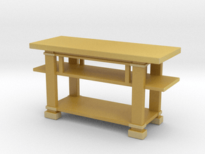 Miniature Boynton Hall Table - Cassina in Tan Fine Detail Plastic: 1:12