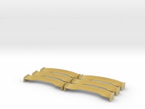 Set of 6 - Porsche RWB Wing without Posts in Tan Fine Detail Plastic