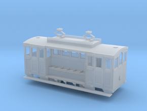 HO Scale Historic Wellington Cable Car  in Clear Ultra Fine Detail Plastic