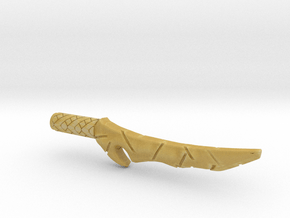 Orc Dagger (5mm, 4mm, 3mm grips) in Tan Fine Detail Plastic: Large