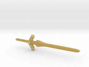 Crystar Sword (3mm, 4mm, 5mm) in Tan Fine Detail Plastic: Small