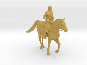 Knight Templar Horseback in Clear Ultra Fine Detail Plastic: 1:64 - S