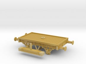OO/HO Scale LBSCR 16' Bolster Wagon (Dia. 1617)  in Tan Fine Detail Plastic: 1:76 - OO
