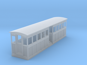 Tramway style coach (full closed) in Clear Ultra Fine Detail Plastic