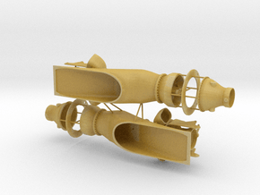1-35 RR FF270 waterjet assembly (pair) in Tan Fine Detail Plastic: 1:20