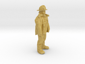 HO Scale Fireman in Tan Fine Detail Plastic