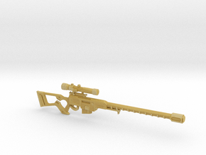 1:12 Fallout Sniper Rifle in Tan Fine Detail Plastic: 1:18