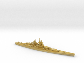 French Battleship Jean Bart (Post War) in Clear Ultra Fine Detail Plastic: 1:1800