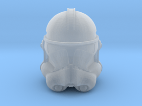 Phase II Clone Helmet | CCBS Scale in Clear Ultra Fine Detail Plastic