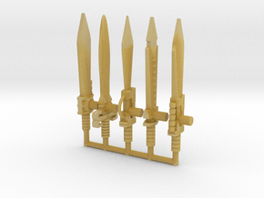 Dinobots Swords in Tan Fine Detail Plastic: Small