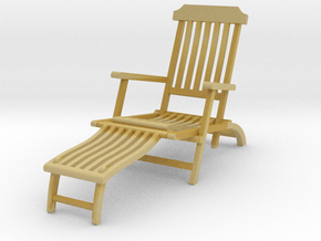Deck Chair various scales in Tan Fine Detail Plastic: 1:32
