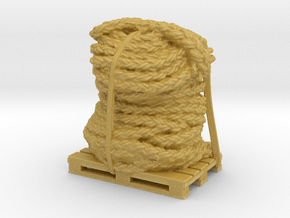 Rope on pallet, original from 3D Scan in Tan Fine Detail Plastic: 1:75