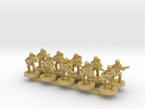 Vanguard Storm Troopers Squad in Tan Fine Detail Plastic: Small