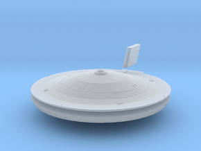 1000 TOS Federation class saucer1 in Clear Ultra Fine Detail Plastic