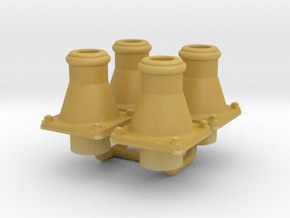 Cambrian Railways Ibbotson Patent Buffers (7mm) in Tan Fine Detail Plastic