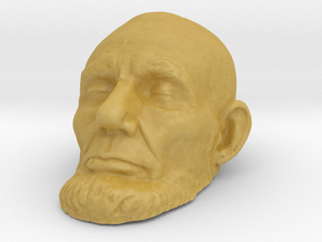 Abraham Lincoln Life Mask in Tan Fine Detail Plastic: Small