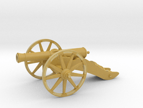 French cannon (1812) in Tan Fine Detail Plastic: 1:60.96