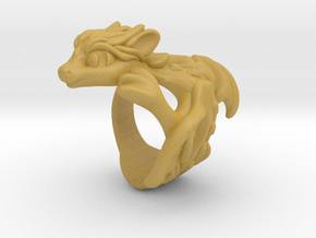 Cute Dragon Ring (all sizes) in Tan Fine Detail Plastic: 5.5 / 50.25