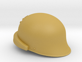 French Motorized Artillery Crest M37 Helmet  in Tan Fine Detail Plastic