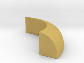 slope, curved, maccaroni 4x4x1 stud in Tan Fine Detail Plastic