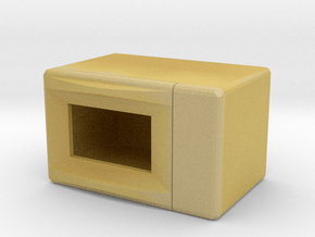 Miniature Dollhouse Microwave in Tan Fine Detail Plastic: 1:12