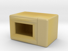 Miniature Dollhouse Microwave in Clear Ultra Fine Detail Plastic: 1:18