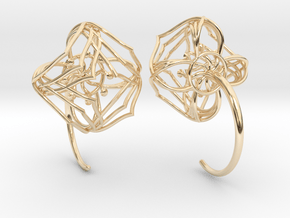 Lotus size 10 g (2.5mm) in 14K Yellow Gold